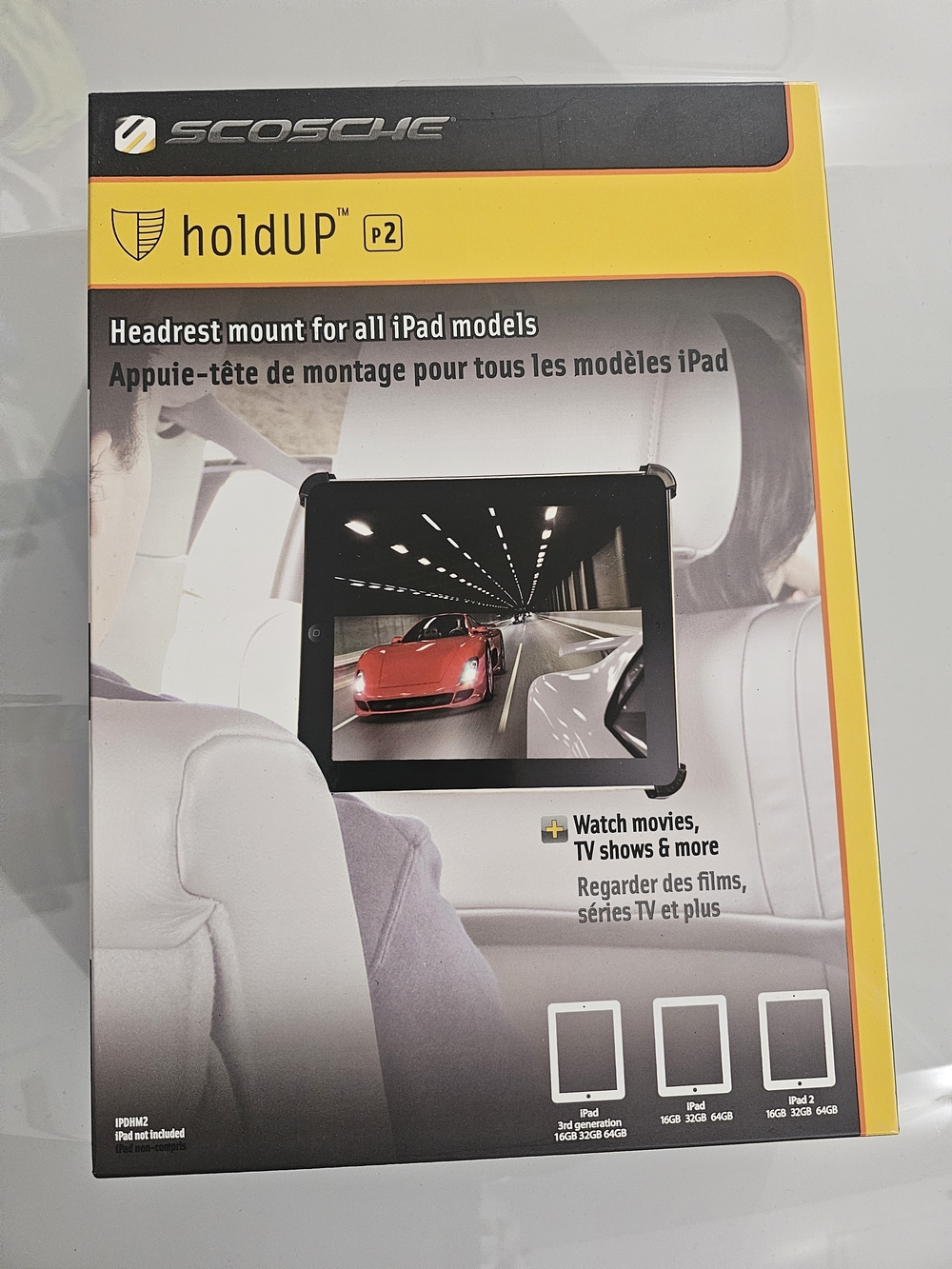Scosche holdUP Rotating Headrest Mount for iPad 1, 2 and 3 IPDHM2